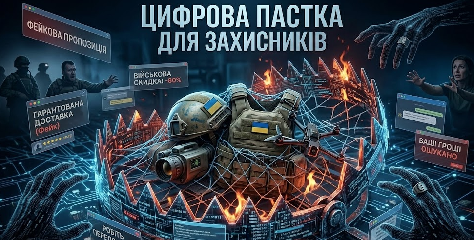 Цифрова пастка для захисників: як шахраї ошукували військових та волонтерів на тактичному спорядженні
